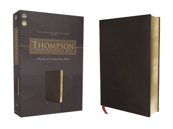 NASB, Thompson Chain-Reference Bible, Bonded Leather, Black, Red Letter, 1977 Text cover