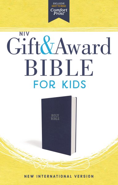 NIV, Gift and Award Bible for Kids, Flexcover, Blue, Comfort Print cover