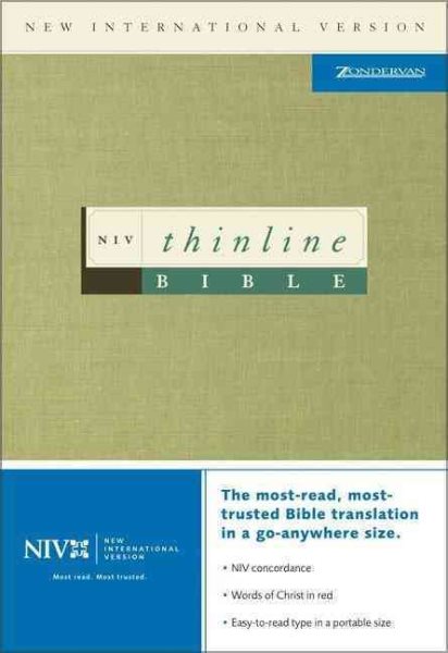 NIV Thinline Bible, Black cover