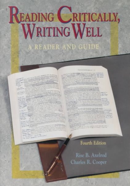 Reading Critically, Writing Well: A Reader and Guide cover