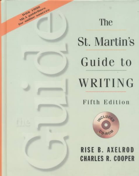 The St. Martin's Guide to Writing cover