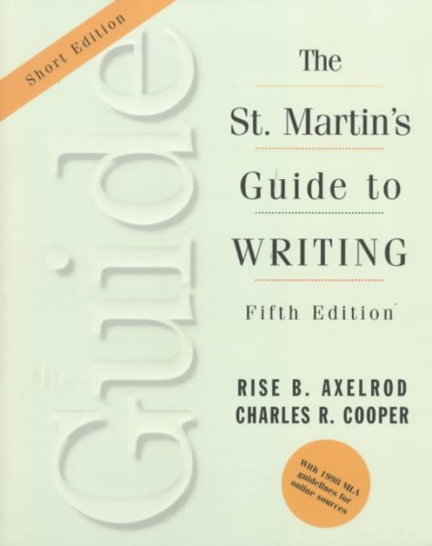 St. Martin's Guide to Writing cover