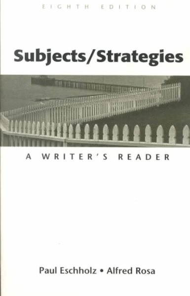 Subjects/Strategies: A Writer's Reader cover