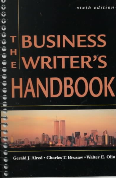 The Business Writer's Handbook (Spiral) cover