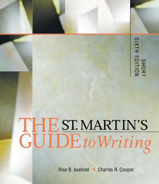 The St. Martin's Guide to Writing: Short cover