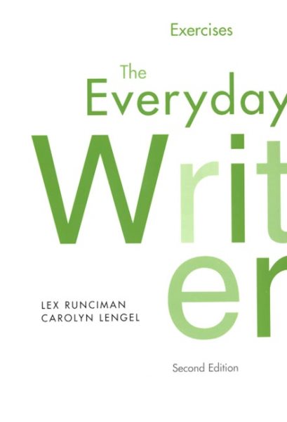 Exercises The Everyday Writer