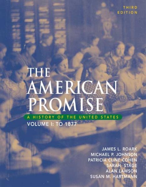 The American Promise: A History of the United States, to 1877 cover