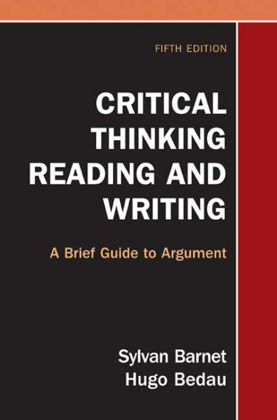 Critical Thinking, Reading, and Writing: A Brief Guide to Argument cover