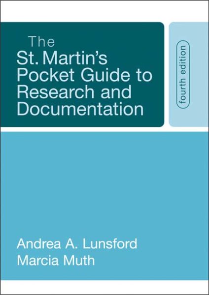 The St. Martin's Pocket Guide to Research and Documentation cover