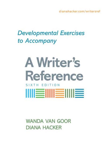 Developmental Exercises to Accompany A Writer's Reference cover