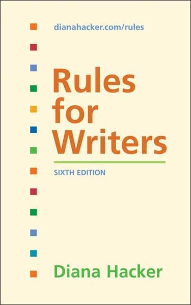 Rules for Writers cover