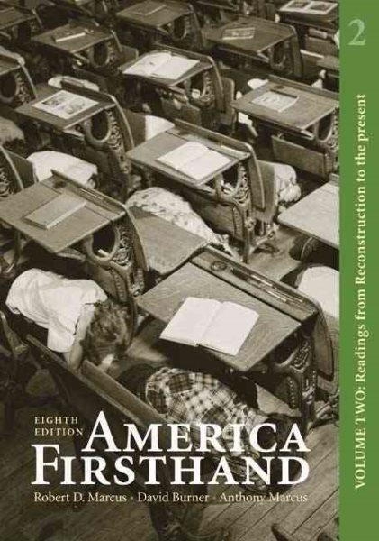 America Firsthand, Volume Two: Readings from Reconstruction to the Present cover