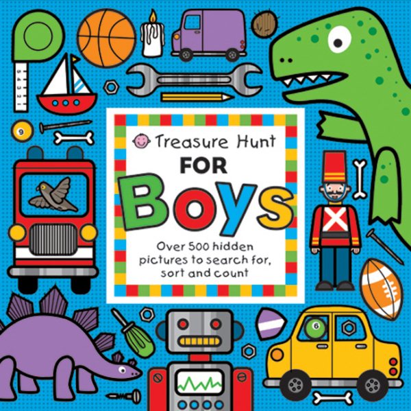 Treasure Hunt for Boys: Over 500 hidden pictures to search for, sort and count! cover