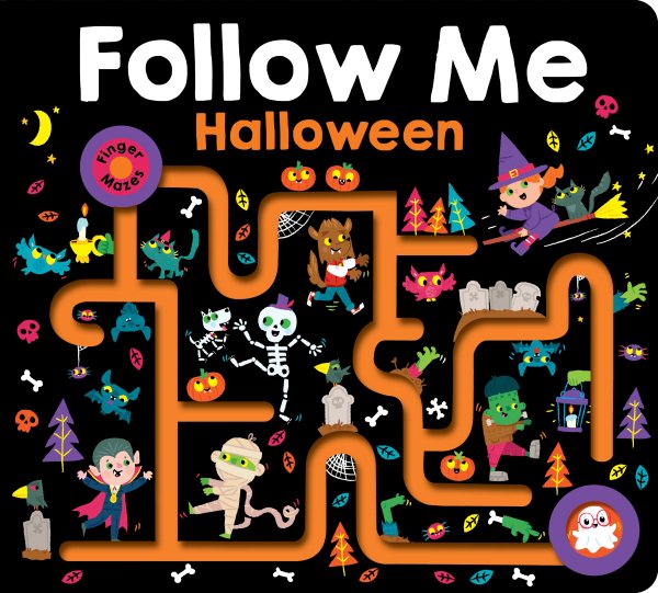 Maze Book: Follow Me Halloween (large edition) (Finger Mazes) cover