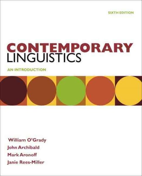 Contemporary Linguistics cover