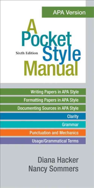 A Pocket Style Manual, APA Version