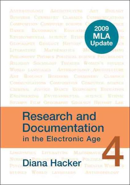 Research and Documentation in the Electronic Age with 2009 MLA Update cover