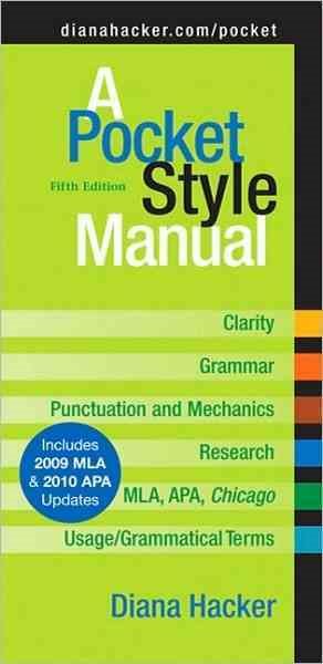 A Pocket Style Manual, Fifth Edition cover