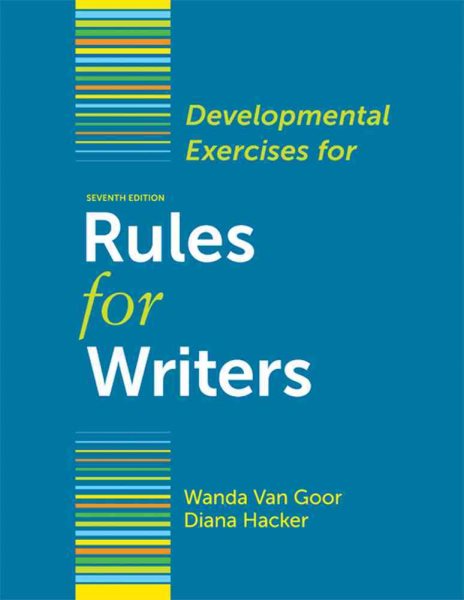 Developmental Exercises for Rules for Writers cover