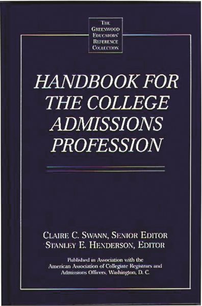 Handbook for the College Admissions Profession cover