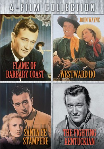 Four-Film Collection (Flame of Barbary Coast / Santa Fe Stampede / Westward Ho / The Fighting Kentuckian) cover