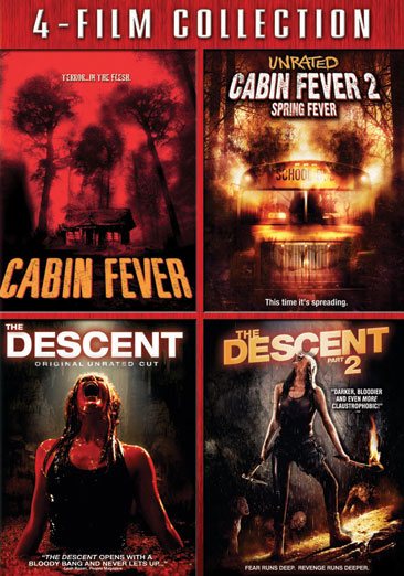 4-Film Collection Cabin Fever/ Cabin Fever 2/ Descent/ Descent 2 [DVD] cover