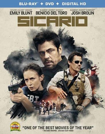 Sicario [Blu-ray + DVD + Digital HD] cover
