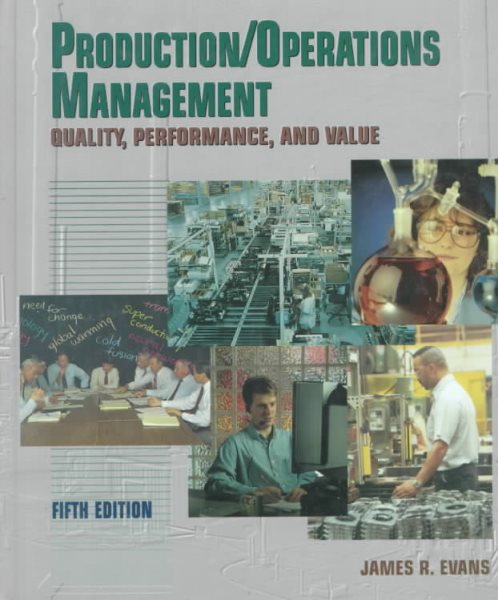 Production & Operations Management : Quality, Performance, and Value cover