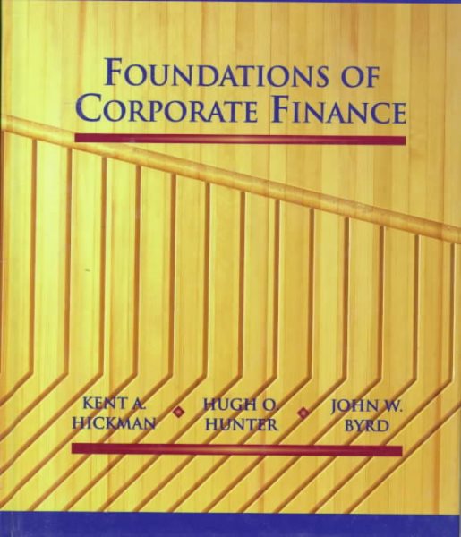 Foundations of Corporate Finance cover