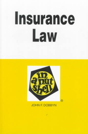 Insurance Law in a Nutshell (Nutshell Series) cover