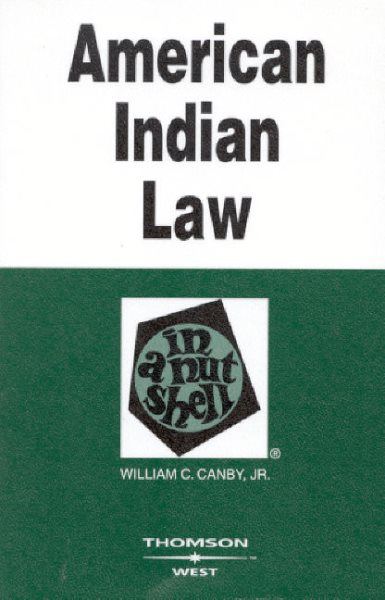 American Indian Law in a Nutshell (Nutshell Series) cover