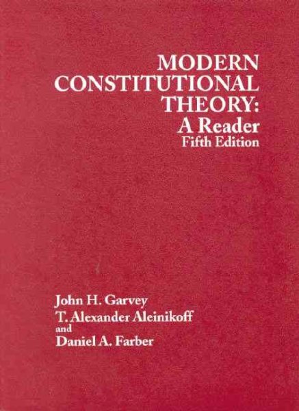 Modern Constitutional Theory: A Reader 5th Edition cover