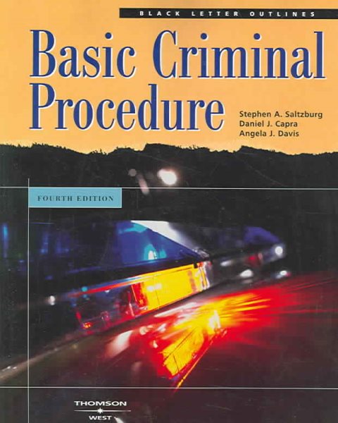 Basic Criminal Procedure, Fourth Edition (Black Letter Outlines) cover