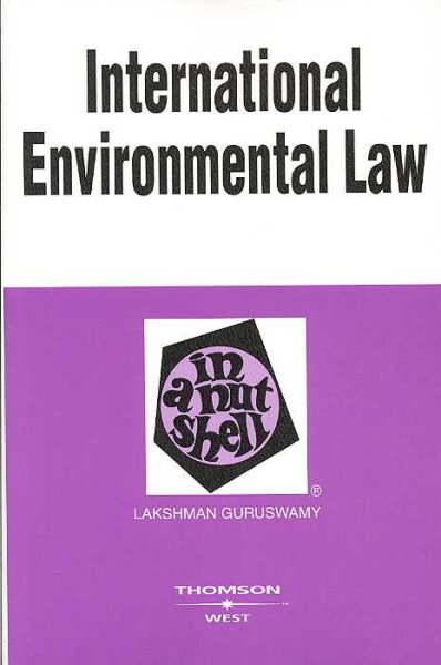International Environmental Law in a Nutshell (Nutshell Series) cover