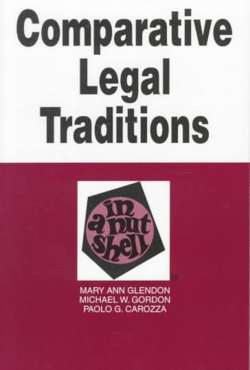 Comparative Legal Traditions in a Nutshell (2nd Ed) (Nutshell Series) cover