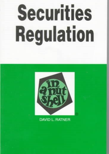 Securities Regulation in a Nutshell (6th ED) (In a Nutshell (West Publishing)) cover