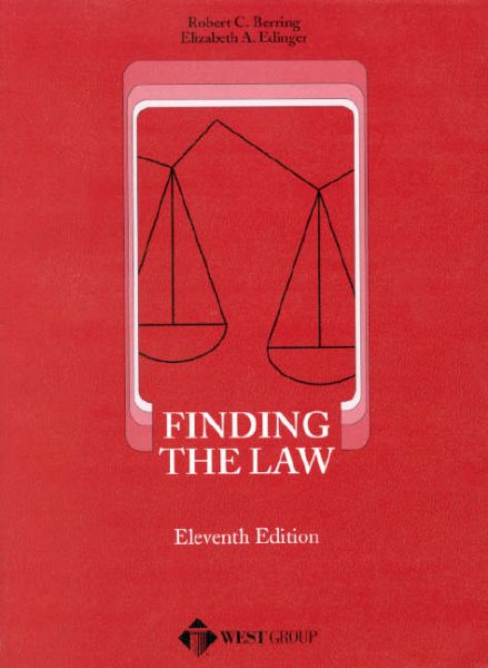 Finding the Law : An Abridged Edition of How to Find the Law (11th Ed) (American Casebook Series) cover