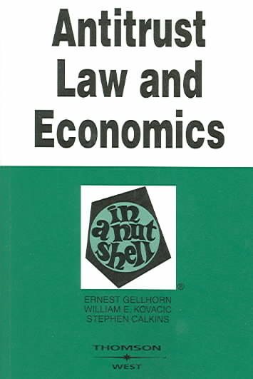 Antitrust Law and Economics in a Nutshell (Nutshells) cover