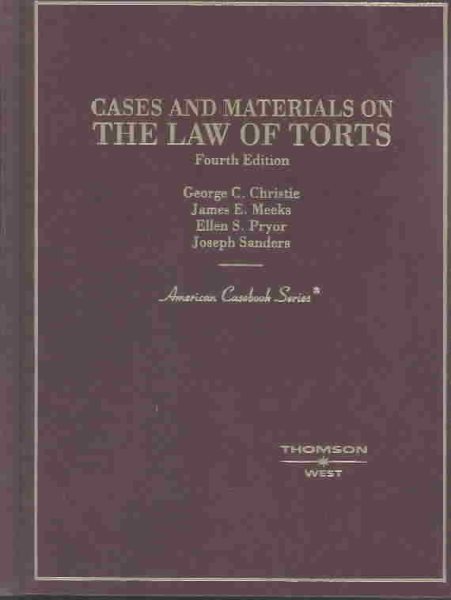 Cases and Materials on the Law of Torts (American Casebook Series) cover