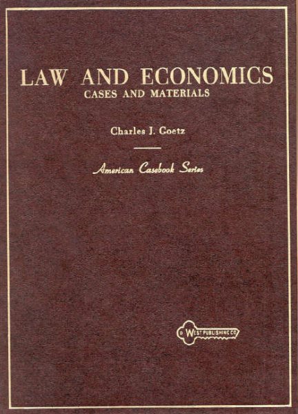 Law and Economics: Cases and Materials (American Casebooks) cover