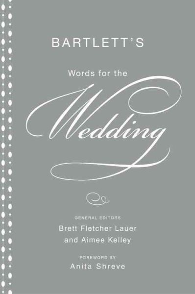 Bartlett's Words for the Wedding cover