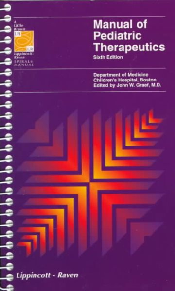 Manual of Pediatric Therapeutics (Spiral Manual) cover