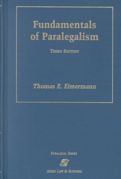 Fundamentals of Paralegalism cover