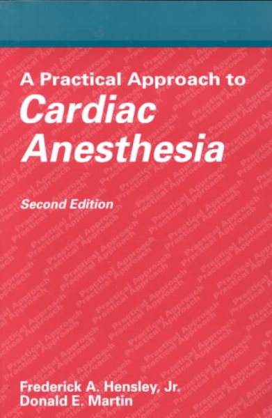 Practical Approach to Cardiac Anesthesia cover