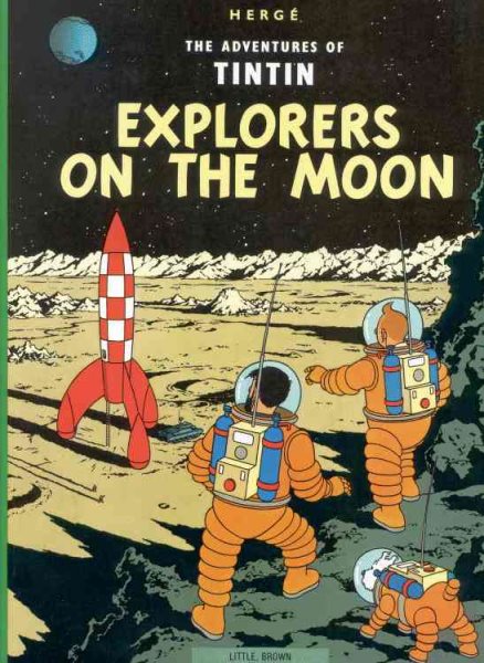 Explorers on the Moon (The Adventures of Tintin) Golden Press cover