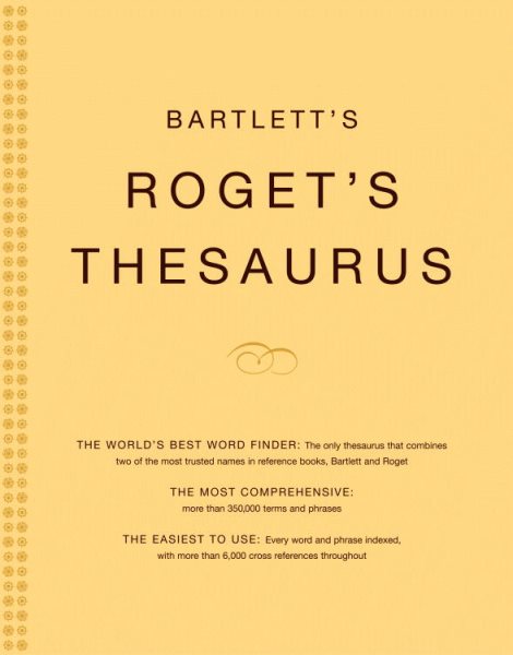 Bartlett's Roget's Thesaurus cover