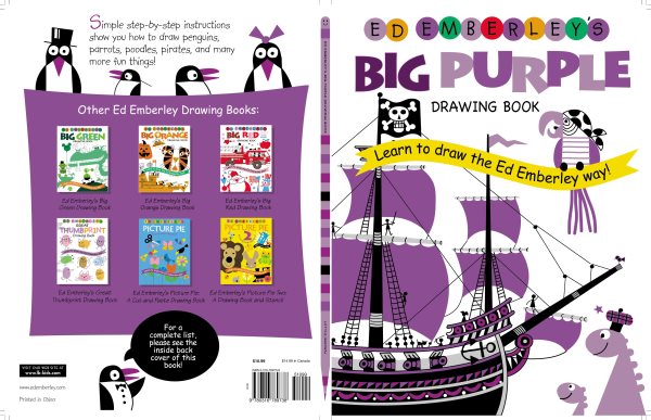 Ed Emberley's Big Purple Drawing Book (Ed Emberley's Big Series) cover