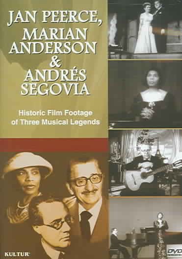 Jan Peerce, Marian Anderson & Andres Segovia cover