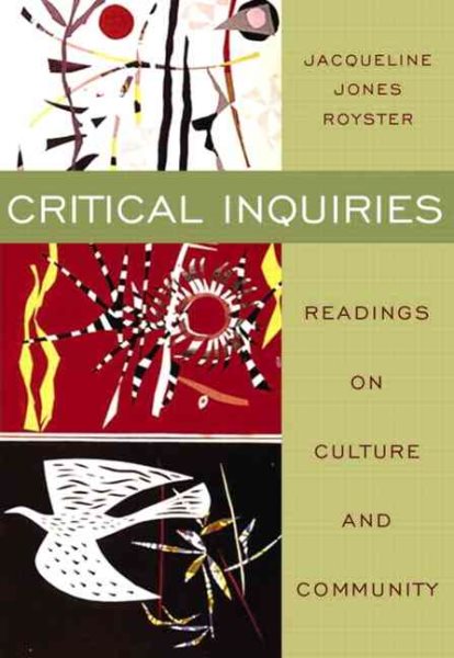 Critical Inquiries: Readings on Culture and Community cover