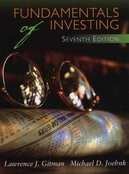 Fundamentals of Investing (Seventh Edition) cover